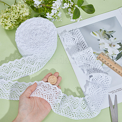 Cotton Lace Ribbon&nbsp;SRIB-WH0011-489A
