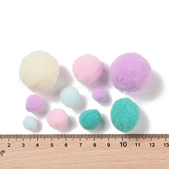 ポリエステルボールデコレーション  ポンポムボール  DIYクラフト用  ミックスカラー  0.8~3cm  約100個/セット&nbsp;FIND-Z042-01F