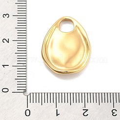 イオンプレーティング（IP）304ステンレスペンダント  ティアドロップ  14KGP本金メッキ  24x18x3mm  穴：6x5mm&nbsp;STAS-P379-33G