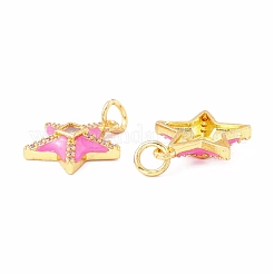 Rack Plating Brass Micro Pave Cubic Zirconia Pendants&nbsp;KK-H428-01G