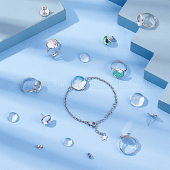 DIY Half Round Jewelry Set Making Kit&nbsp;DIY-SC0018-24