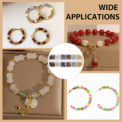 600Pcs Brass & Iron Crimp Beads Covers&nbsp;DIY-PA0001-73