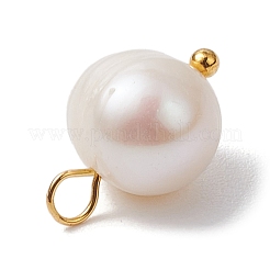 Natural Cultured Freshwater Pearl Pendants&nbsp;PALLOY-JF03091-02