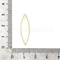 真鍮製オープンバックベゼルリンクリング  長持ちメッキ  ニッケルフリー  18KGP本金メッキ  UVレジンDIY用  エポキシ樹脂  プレスジュエリー  馬の目  28x8x1mm&nbsp;X-KK-B152-08B-G