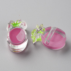 Transparent Enamel Acrylic Beads&nbsp;TACR-S155-002I
