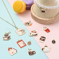 30Pcs 15 Styles Alloy Enamel Pendants&nbsp;FIND-FS0005-37