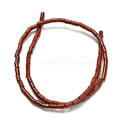 天然石レッドジャスパービーズ連売り  コラム  5x3mm  穴：1mm  約72個/連  15.04''（38.2センチメートル）&nbsp;G-P600-B03-01