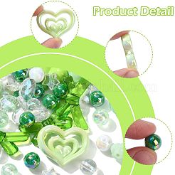 100Pcs 20 Styles Transparent & Opaque Acrylic Beads&nbsp;MACR-FS0002-39