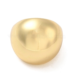 Rack Plating Brass Plain Dome Open Cuff Rings&nbsp;RJEW-E290-05G-1