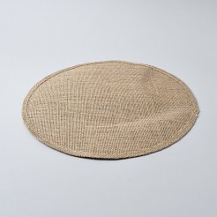 ジュート断熱コースター  レストランウエスタンプレースマット  フラットラウンド  淡い茶色  300x2mm&nbsp;AJEW-WH0410-195