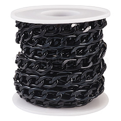 Oval Oxidation Aluminum Curb Chains&nbsp;CHA-TAC0004-01EB