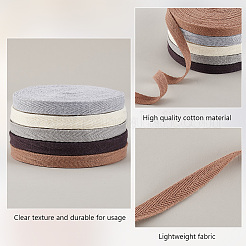 45 Yards 5 Colors Flat Polycotton Twill Tape Ribbon&nbsp;OCOR-PH0002-81A