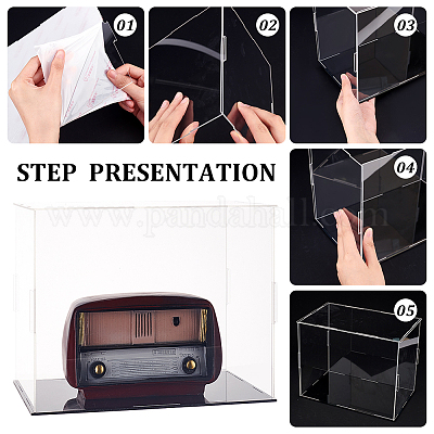 Transparent Plastic Minifigure Display Cases&nbsp;ODIS-WH0029-72A-1