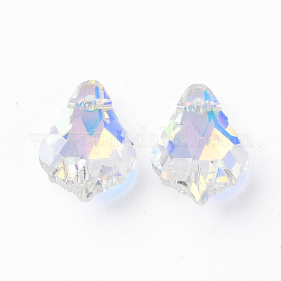 Electroplated Glass Pendants&nbsp;EGLA-N006-019D-1