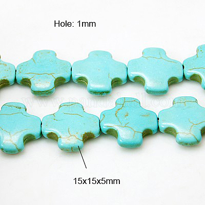 Synthetic Turquoise Beads Strands&nbsp;X-TURQ-H055-28-1