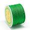 Nylon Threads, Milan Cords/Twisted Cords, Green, 1.5~2mm, about 54.68 yards(50m)/roll