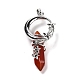 Natural Red Agate Pointed Pendants&nbsp;G-I0322-03P-06-2