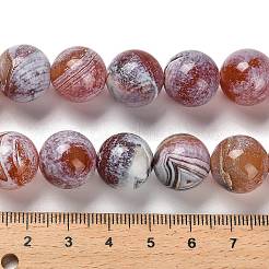 染めの天然カーネリアンビーズ連売り  ラウンド  暗赤色  14mm  穴：1mm  約27個/連  14.88~15.35''（37.8~39センチメートル）&nbsp;G-G175-A12-01
