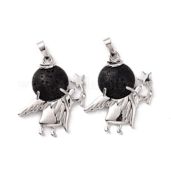 Natural Lava Rock Pendants&nbsp;G-F573-A19