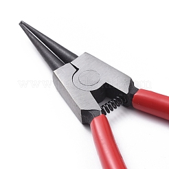 炭素鋼製ニッパー/ヤットコ  丸ペンチ（チェーンの解体に使用できます）  レッド  15.5cm&nbsp;P018Y