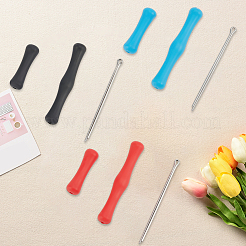 6 Bags 3 Colors Silicone Bow String Finger Guards&nbsp;AJEW-CP0010-20