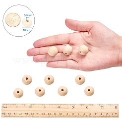 Round Unfinished Wood Beads&nbsp;WOOD-PH0008-12