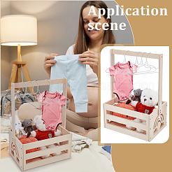 1 Bag Hollow Rainbow Wooden Baby Shower Crates&nbsp;ODIS-UN0001-17