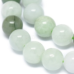 天然なヒスイビーズ連売り  ラウンド  8mm  穴：0.8mm  約49~51個/連  15.55インチ（39.5cm）&nbsp;G-G789-01B