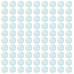 100Pcs Crackle Transparent Glass UV Reactive Beads&nbsp;GLAA-TA0004-28B