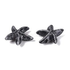 スプレープリント合成ターコイズビーズ連売り  ヒトデ  スレートグレイ  12.5x12.5x4mm  穴：0.9~1mm  約44~47個/連  14.37~15.16インチ（36.5~38.5cm）&nbsp;G-Q606-110A