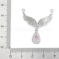 Rack Plating Brass Micro Pave Cubic Zirconia Pendants&nbsp;KK-U035-02P