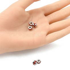 201 Stainless Steel Polymer Clay Rhinestone Inlaid Beads&nbsp;RB-YW0001-11F