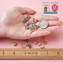 Alloy Enamel Spacer Beads&nbsp;ENAM-FW0001-001-NR
