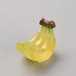 光る樹脂製ドールハウス装飾  ふり小道具  模造果物  暗闇で光る  バナナ  19.5x25.5x20.5mm&nbsp;FIND-CJC0010-105B