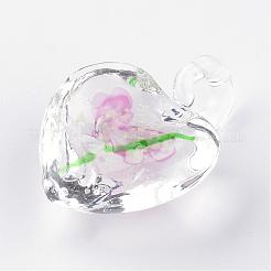Handmade Luminous Lampwork Pendants&nbsp;LAMP-R136-04F