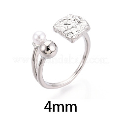 Square Brass Cup Peg Ring Settings&nbsp;KK-N274-20P