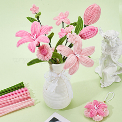 DIY Polyester Plush Sticks Kit&nbsp;DIY-GA0009-12B