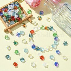 100Pcs 9 Colors Transparent Glass Beads&nbsp;GLAA-CJ0002-53
