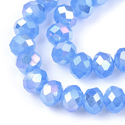 Electroplate Glass Beads Strands&nbsp;EGLA-A034-J10mm-B08