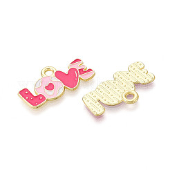 Valentine's Day Alloy Enamel Pendants&nbsp;ENAM-T023-19B