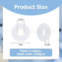 500Pcs 2 Colors Rubber O Rings&nbsp;KY-HS0001-01