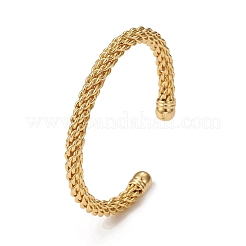 Classic Rack Plating Brass Cuff Bangle&nbsp;BJEW-E071-23G