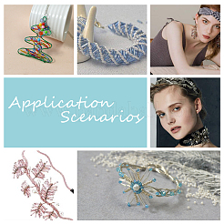 Diyジュエリーセットキット  ガラスラッパのビーズと  伸縮性のあるクリスタルの糸と鉄のタペストリー針  ミックスカラー  6x1.8mm  穴：0.6mm  約9900個/セット&nbsp;DIY-PH0027-71