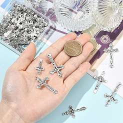 70Pcs 7 Styles Tibetan Style Alloy Pendants&nbsp;FIND-FS0005-15