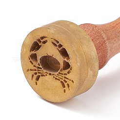 (Defective Closeout Sale: Rusty Stamp) 1Pc Brass Stamp Head&nbsp;DIY-XCP0002-18