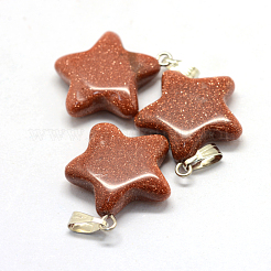 Star Synthetic Goldstone Pendants&nbsp;G-Q367-09