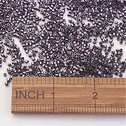 TOHO日本のシードビーズ  11/0  90)カット六角形  （2x2つのメタリックアメジストガンメタル  0.6mm  穴：44000mm  約[1]個/ポンド&nbsp;SEED-K007-2mm-90