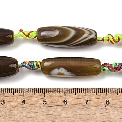 Natural Banded Agate Beads Strands&nbsp;G-C258-06