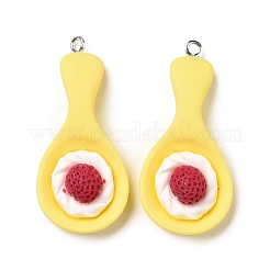 Opaque Resin Pendants&nbsp;RESI-G032-F04