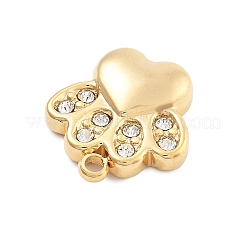 304 Stainless Steel Crystal Rhinestone Charms&nbsp;STAS-R155-067G